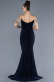 Robe de Soirée Longue Bleu Marine ABU4553