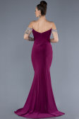 Robe de Soirée Longue Prune ABU4553