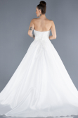Robe de Mariée Grande Taillev Longue Blanc ABU4559