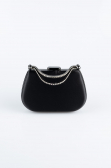 Sac de Soirée Luxe Satin Noir V746