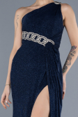 Robe de Soirée Longue Bleu Marine ABU4599