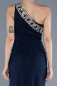 Robe de Soirée Longue Bleu Marine ABU4599
