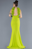 Robe de Soirée Longue Pistache vert ABU4610