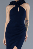 Robe de Soirée Longue Bleu Marine ABU4610