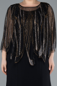 Robe Grande Taille Longue Noir ABU4634