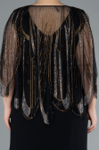 Robe Grande Taille Longue Noir ABU4634