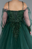 Robe De Fiançailles Grande Taille Longue Émeraude ABU3822