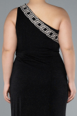 Robe De Soirée Grande Taille Longue Noir ABU4601