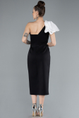 Robe de Cérémonie Midi Noir-Blanc ABK2249