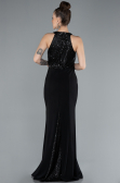 Robe Queue de Poisson Longue Noir ABU608