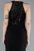 Robe Queue de Poisson Longue Noir ABU608