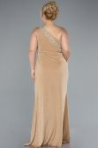 Robe De Soirée Grande Taille Longue Or ABU4601