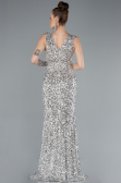 Robe de Soirée Longue Beige ABU4672