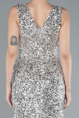 Robe de Soirée Longue Beige ABU4672