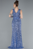 Robe de Soirée Longue Indigo ABU4672