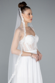 Voile De Mariage Dantelle Blanc ABK03