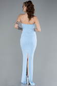 Robe de Soirée Longue Bleu clair ABU4687