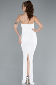 Robe de Soirée Longue Blanc ABU4687
