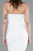 Robe de Soirée Longue Blanc ABU4687