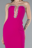 Robe de Soirée Longue Fushia ABU4687