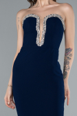 Robe de Soirée Longue Bleu Marine ABU4687