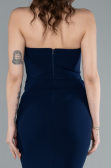 Robe de Soirée Longue Bleu Marine ABU4687