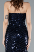 Robe de Cérémonie Midi Bleu Marine ABK2260