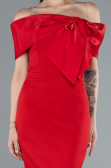 Robe De Soirée Midi Rouge ABK2263