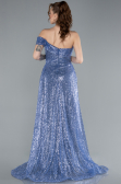 Robe de Soirée Longue Indigo ABU4691