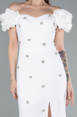 Robe de Soirée Longue Blanc ABU4696