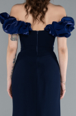 Robe de Soirée Longue Bleu Marine ABU4696
