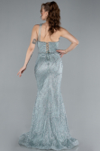 Robe de Soirée Longue Menthe ABU4697