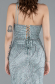 Robe de Soirée Longue Menthe ABU4697
