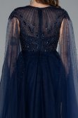 Robe de Soirée Longue Bleu Marine ABU4707