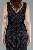 Robe De Soirée Grande Taille Longue Noir ABU4717