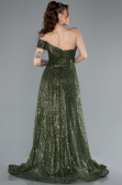 Robe de Soirée Longue Kaki ABU4691