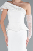 Robe de Soirée Longue Blanc ABU4730