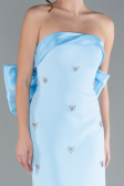 Robe de Soirée Longue Bleu clair ABU4716