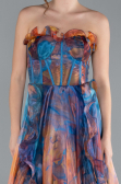 Robe de Soirée Longue Bleu Pétrole ABU4734