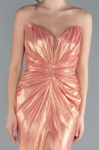 Robe De Soirée Longue Saumon ABU4623