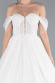 Robes de Mariage Longue Blanc ABG031