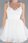 Robe de Soirée Courte Blanc ABK2214