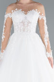 Robes de Mariage Longue Blanc ABG036