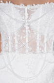 Robes de Mariage Longue Dantelle Blanc ABG035