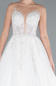 Robes de Mariage Longue Blanc ABG034