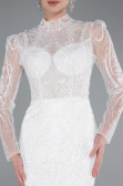 Robes de Mariage Longue Blanc ABG105