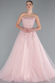 Robe De Fiançailles Grande Taille Longue Poudre ABU4453
