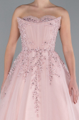 Robe De Fiançailles Grande Taille Longue Poudre ABU4453