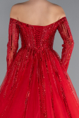 Robe De Soirée De Créateur Longue Rouge ABU4719