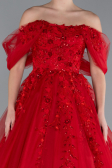 Robe De Soirée De Créateur Longue Rouge ABU4720